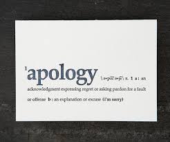 apology